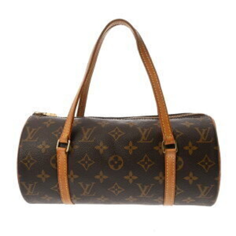 Louis Vuitton Monogram Papillon Canvas Top Handle Bag Brown